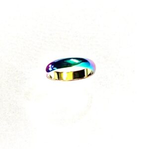 titanium multicolored ring