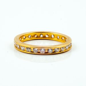 golden bangle with diamonds